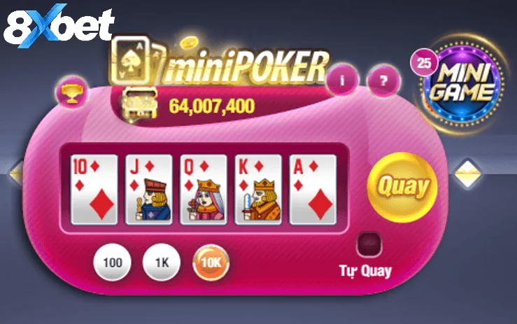 Nổ hũ Mini Poker kết hợp may mắn và chiến lược