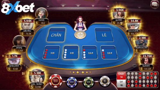 Xóc đĩa 8xbet được yêu thích nhờ luật chơi đơn giản